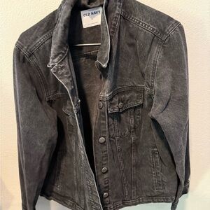 Old Navy Women's Charcoal Jean Jacket